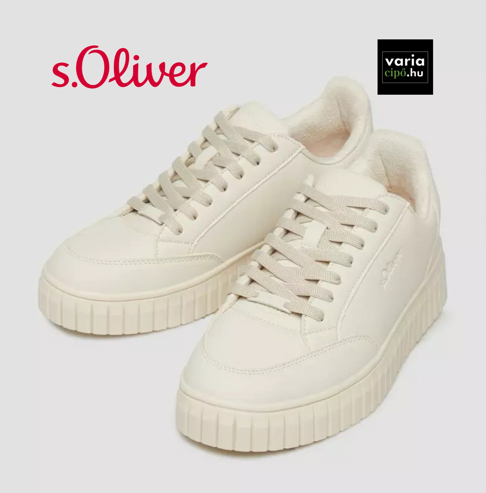 Bézs S.Oliver sneaker, 2177876-8100 beige