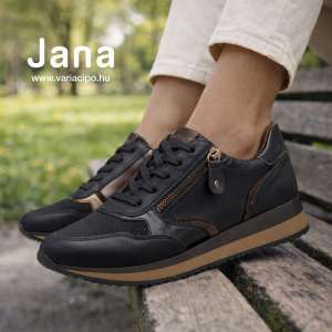 JANA fekete sportcipő