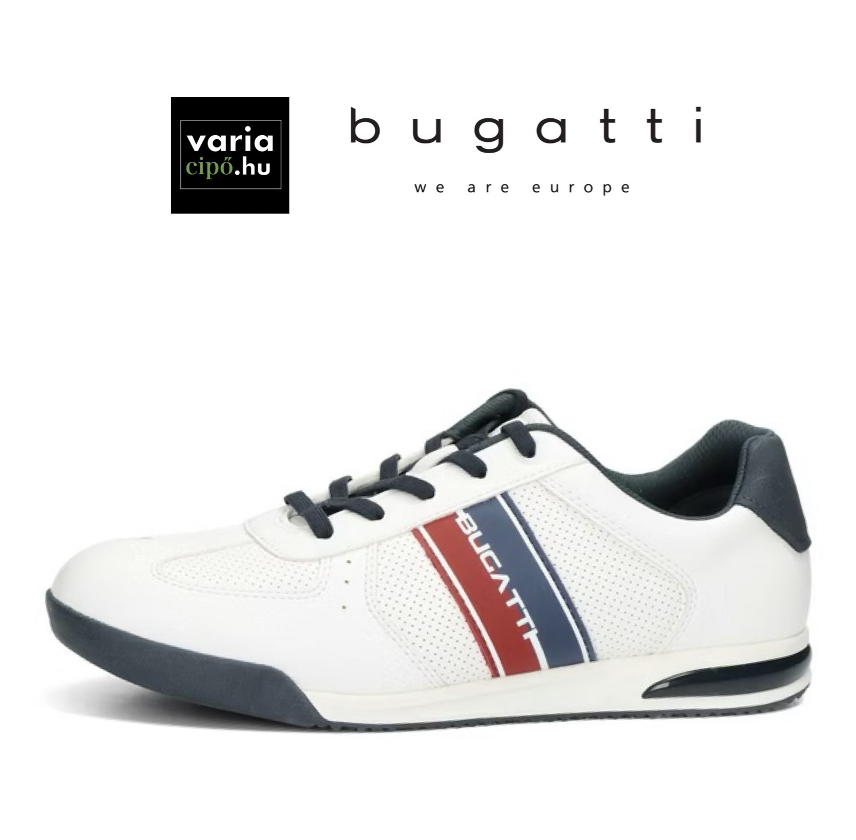 Bugatti sneaker fehér, 325-A3810-5000 2000 white