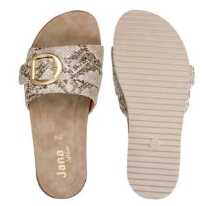 JANA papucs beige snake