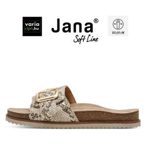 JANA papucs beige snake