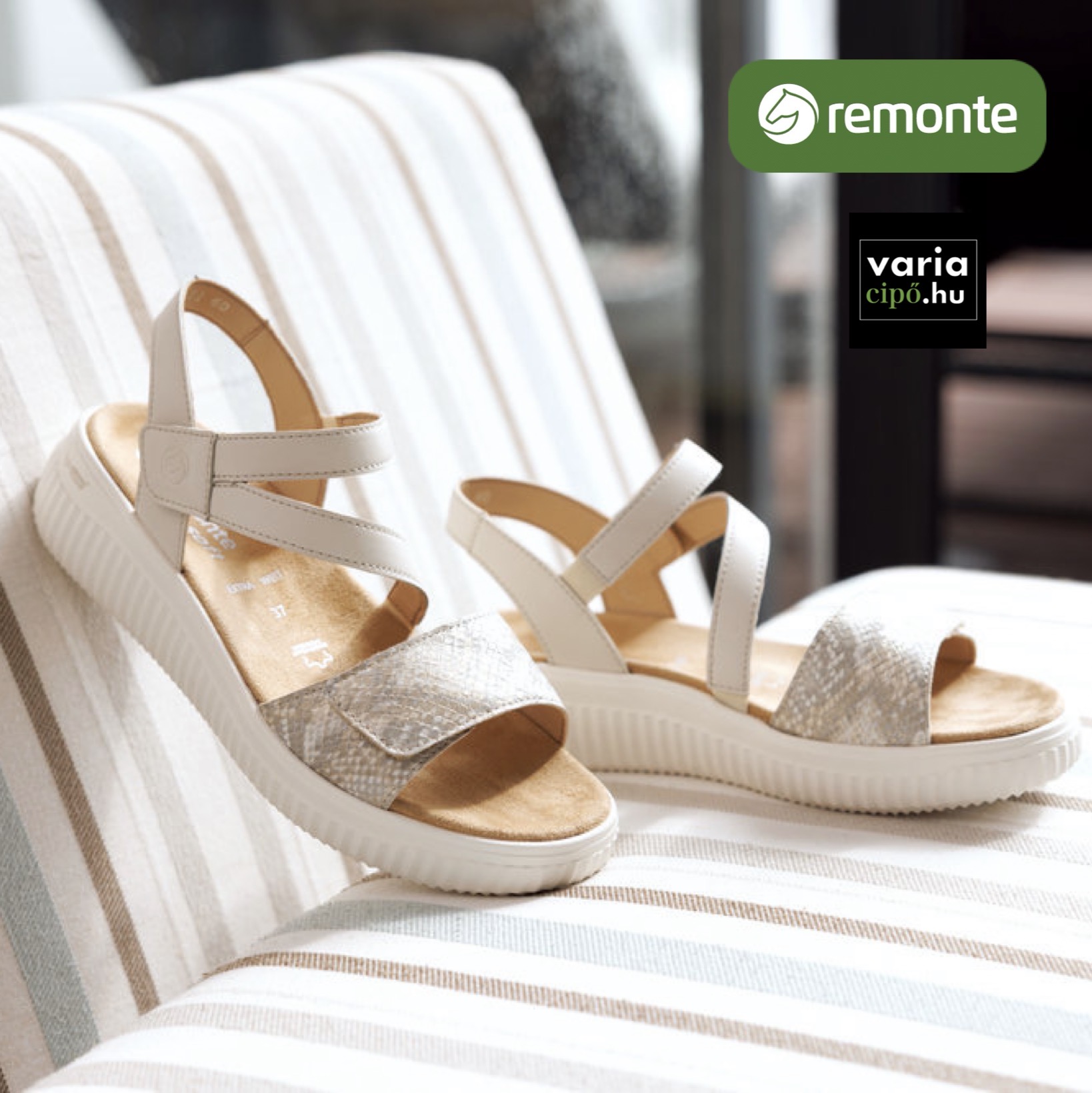 Remonte szandál bézs, D3L51-60 beige