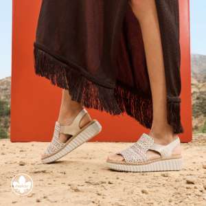 RIEKER női szandál beige