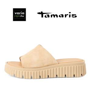 TAMARIS platformos bőr papucs