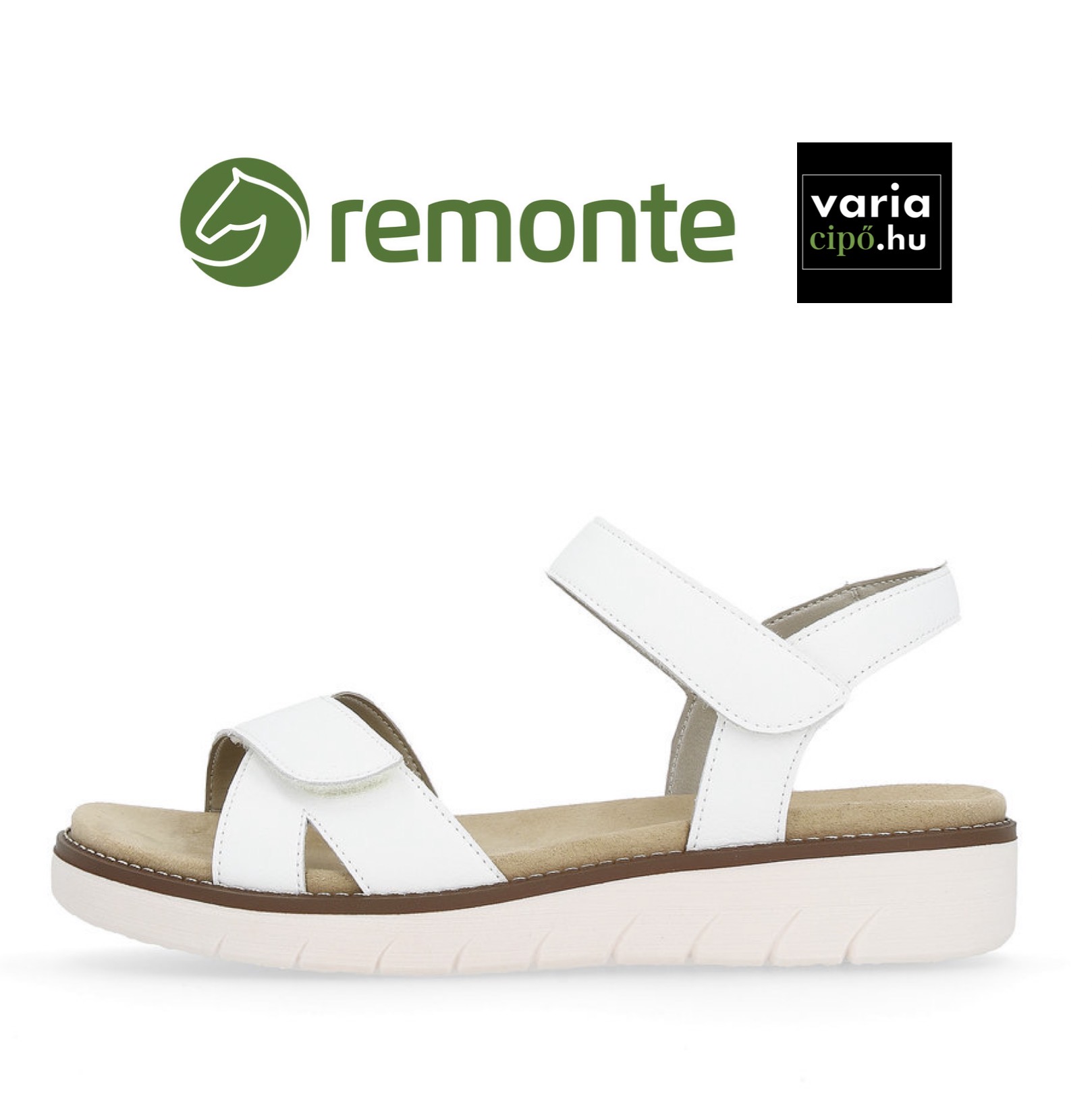 Fehér Remonte szandál, D2049-83 white