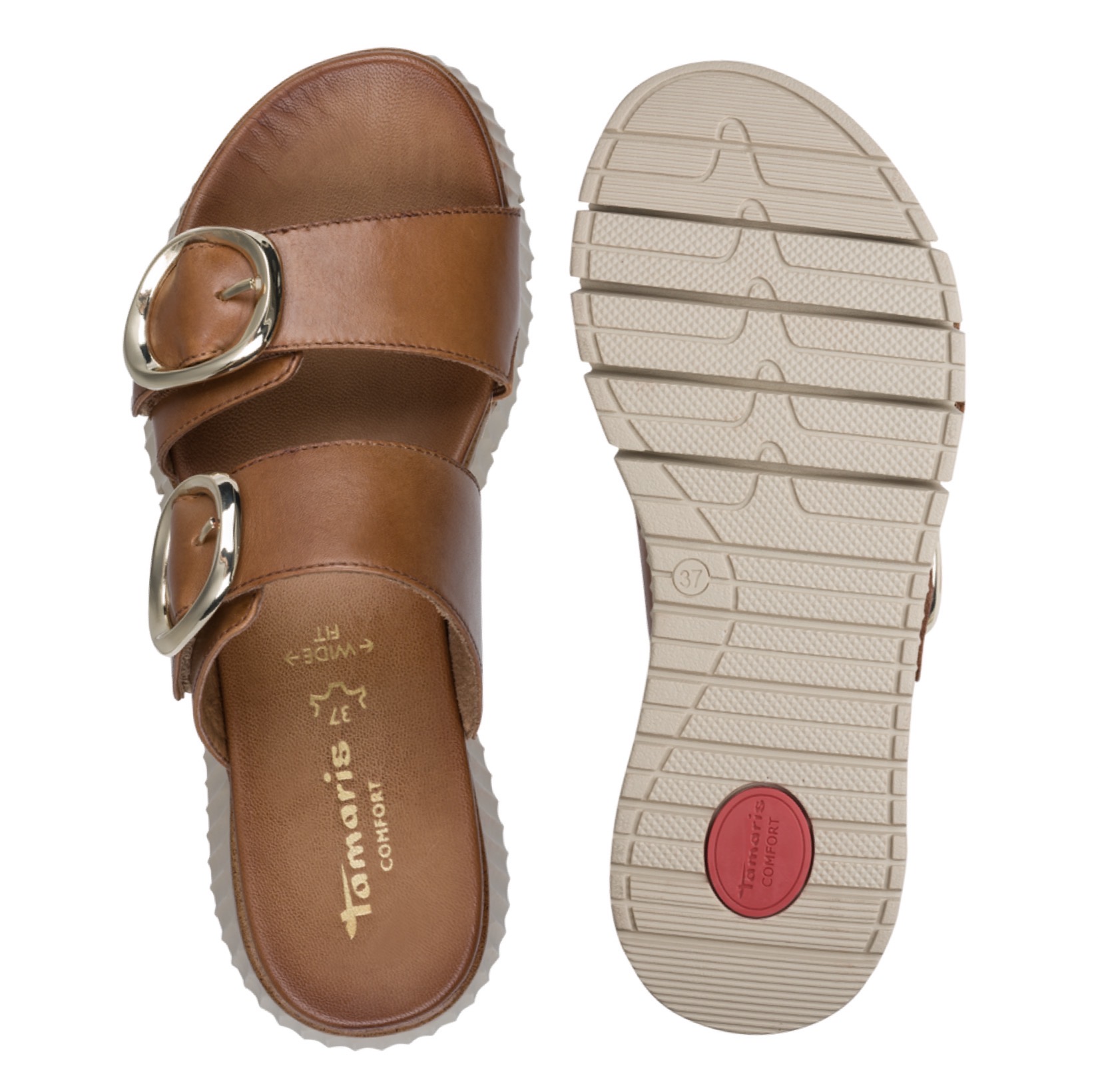 Tamaris Comfort papucs cognac, 8-87217-46 305 cognac