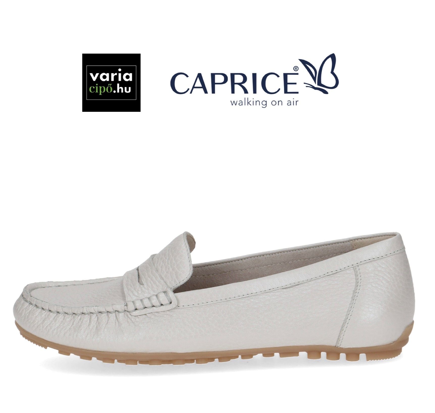 Caprice bőr mokaszin pearl, 9-24652-42 131 pearl deer