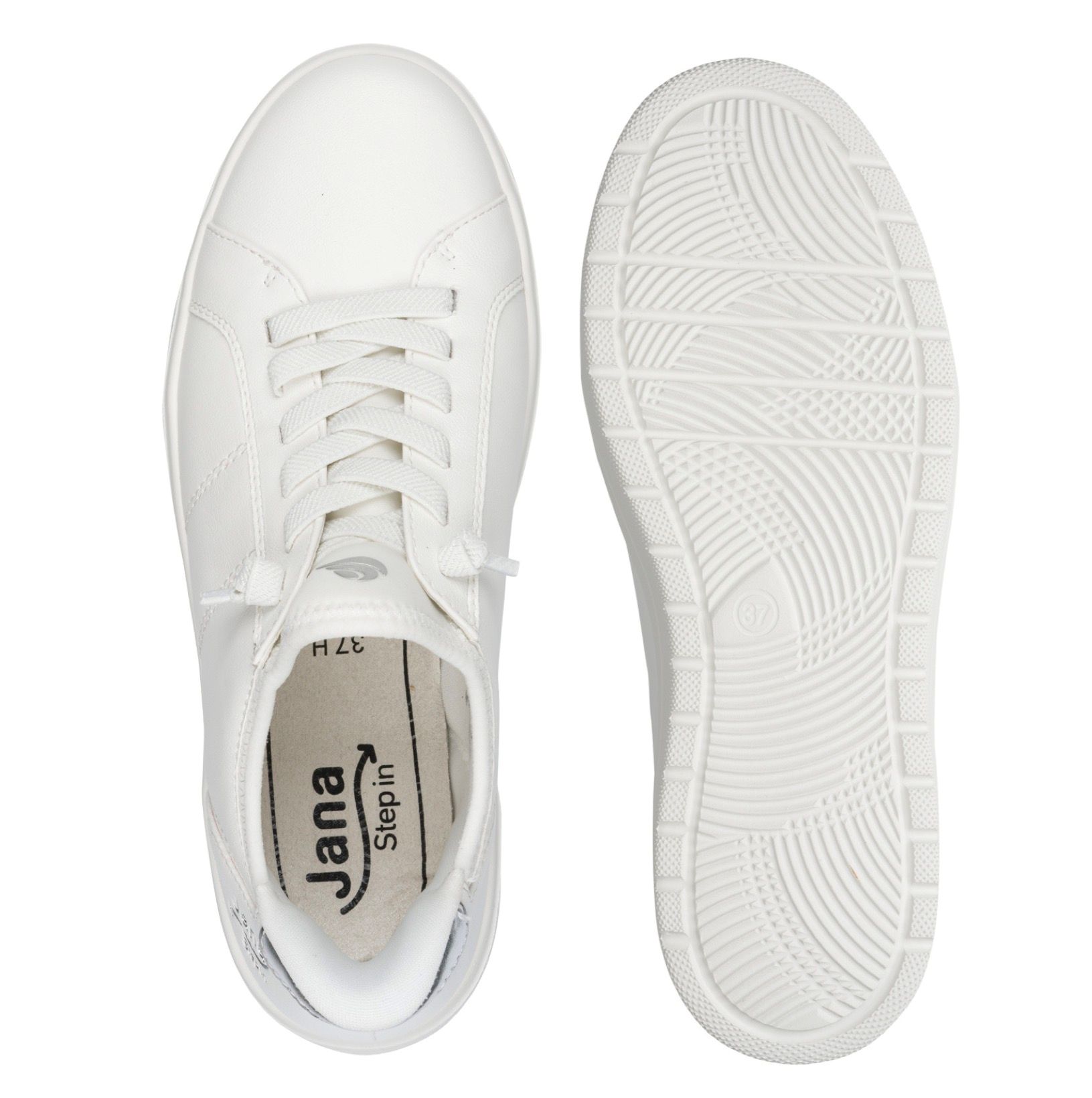 Jana Step-in fehér sportcipő, 8-23764-45 191 white/silver