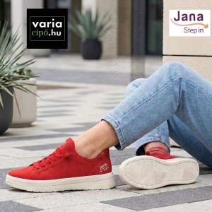 JANA STEP-IN piros sportcipő