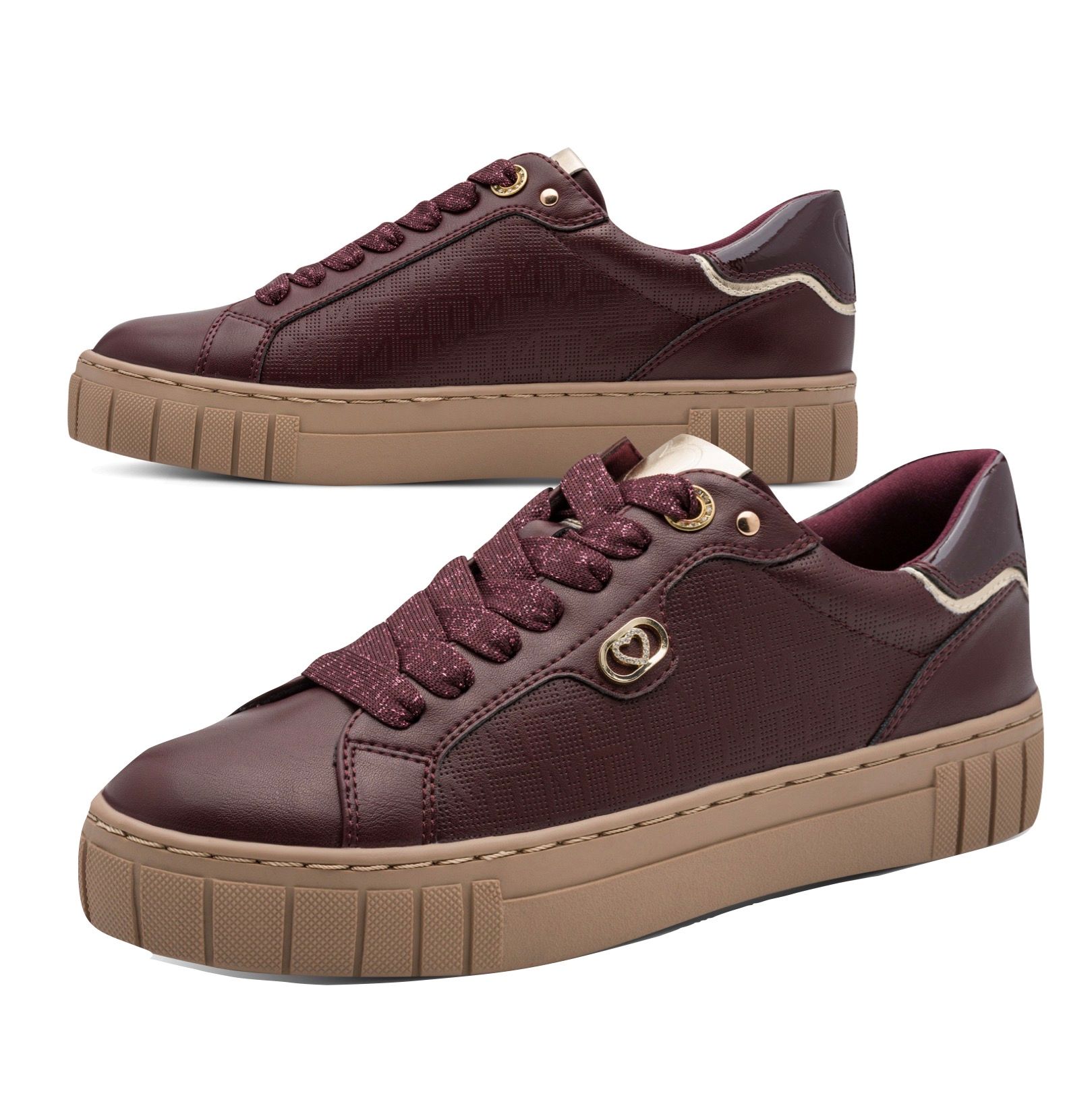 Marco Tozzi bordó sneaker, 2-23727-45 549 bordeaux