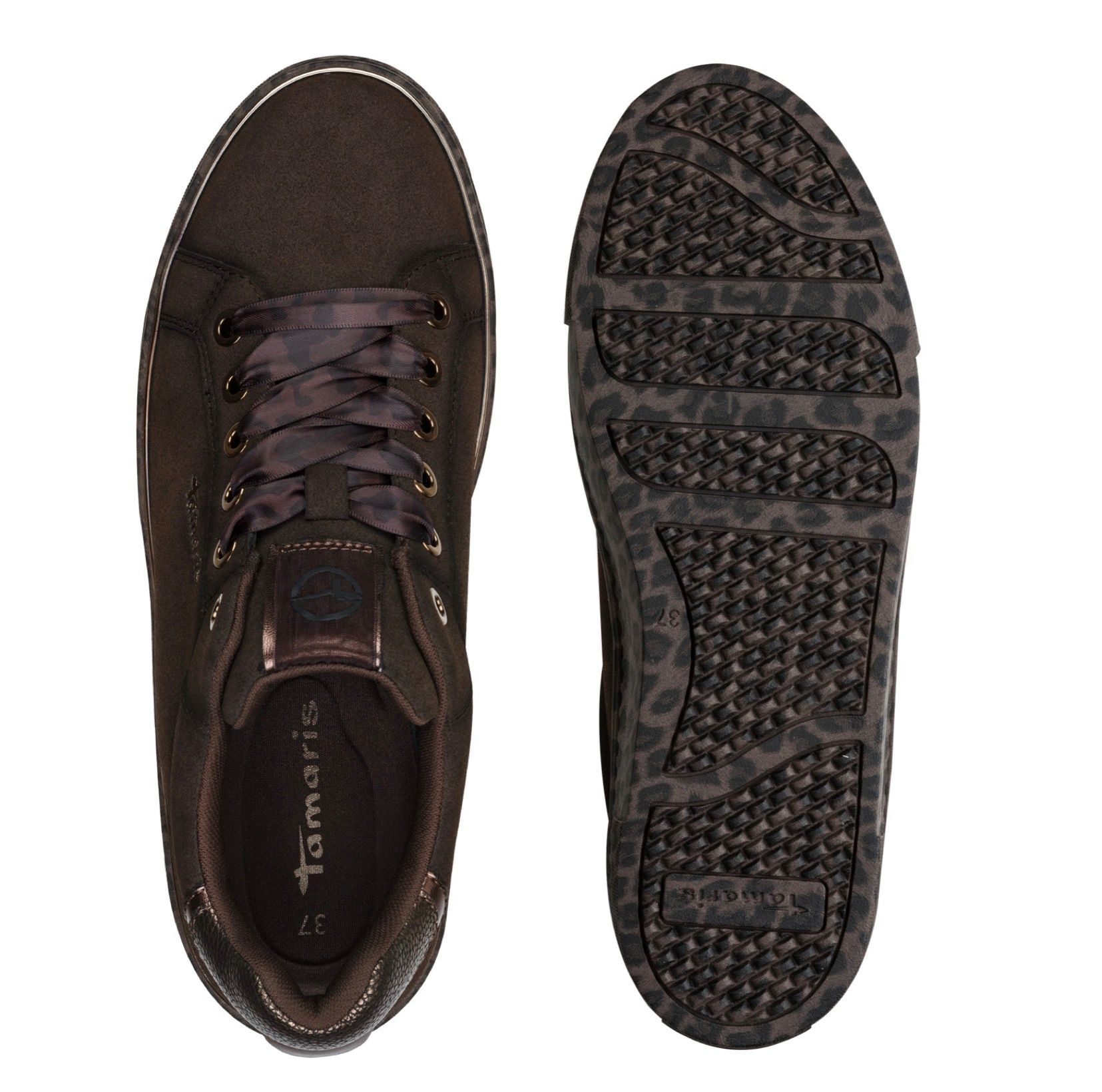 Tamaris sneaker mocca, 1-23751-44 369 mocca/leopard