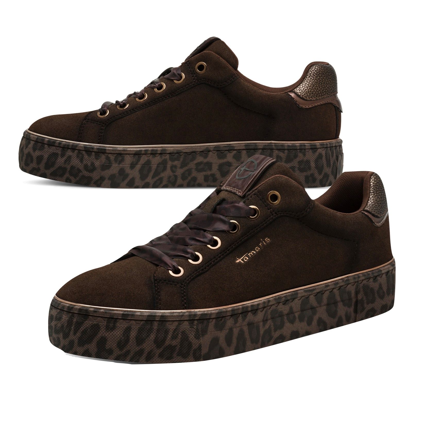 Tamaris sneaker mocca, 1-23751-44 369 mocca/leopard
