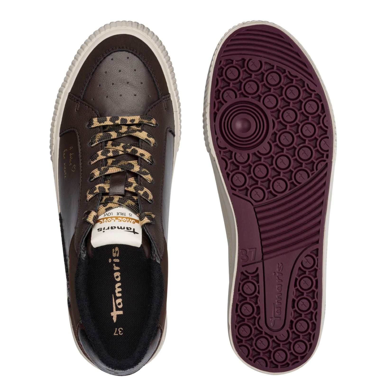 Tamaris sneaker mocca, 1-23789-46 304 mocca