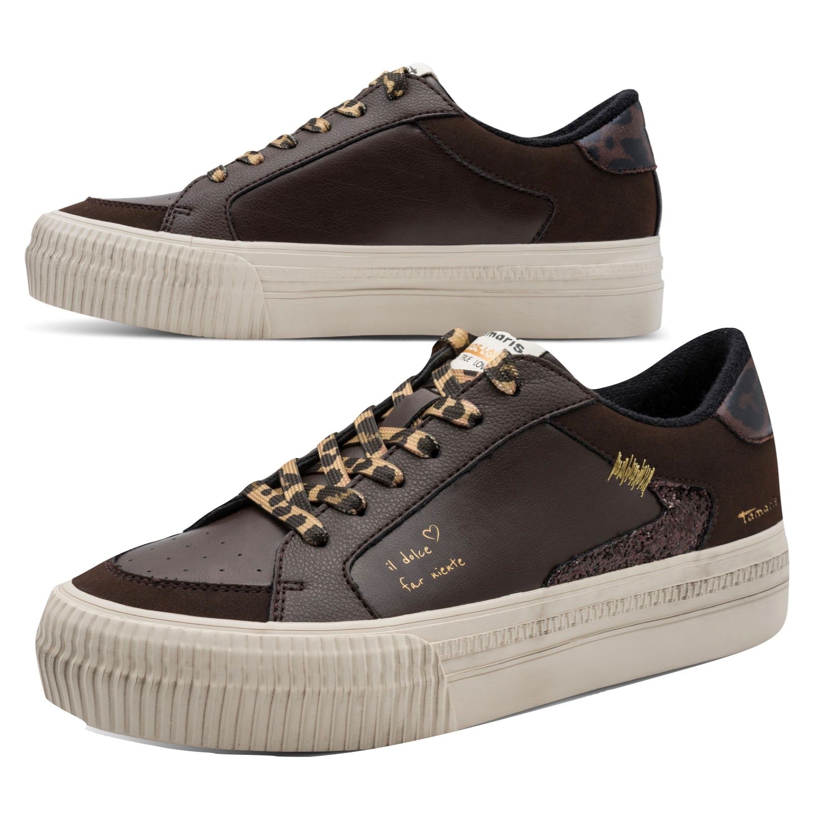 Tamaris sneaker mocca, 1-23789-46 304 mocca