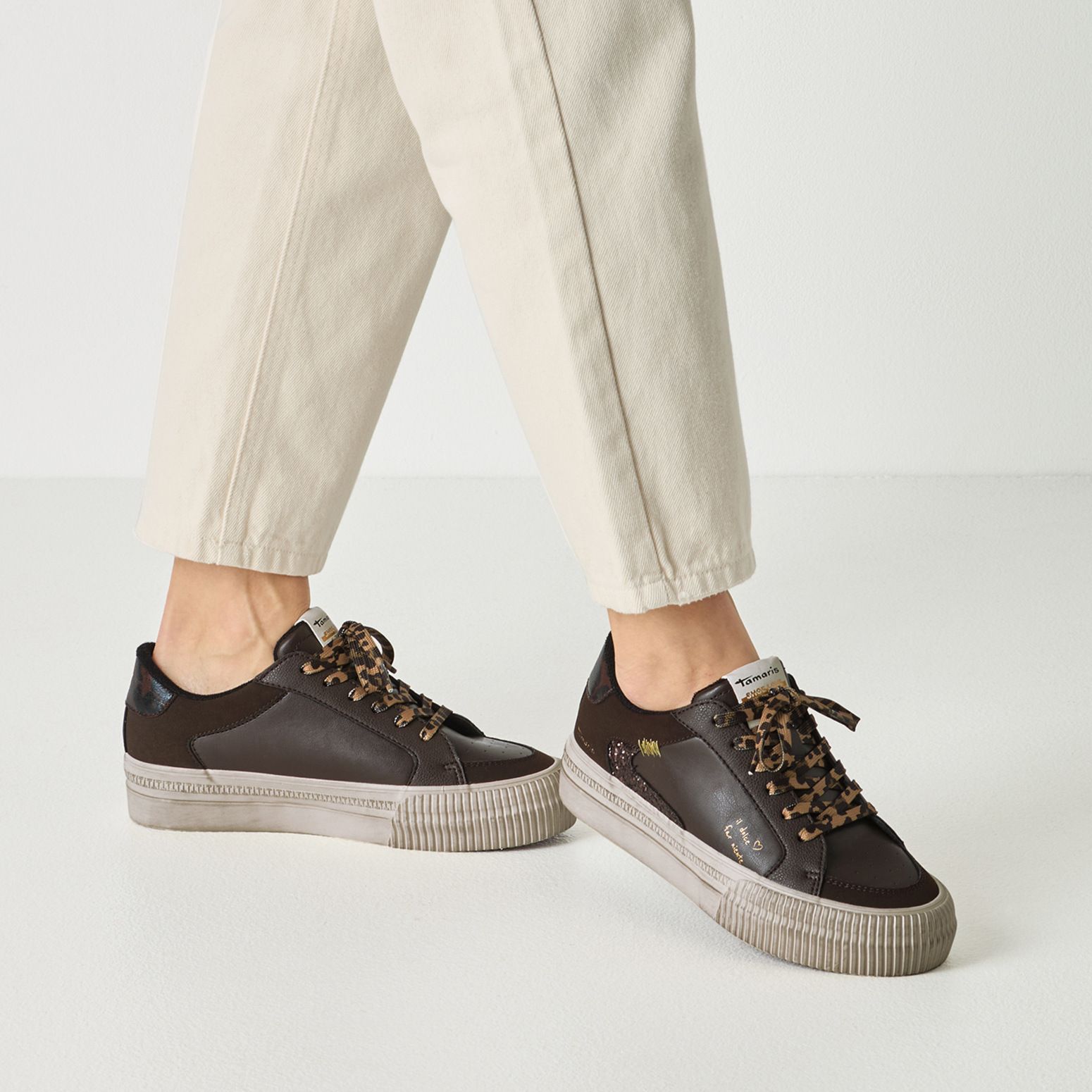 Tamaris sneaker mocca, 1-23789-46 304 mocca