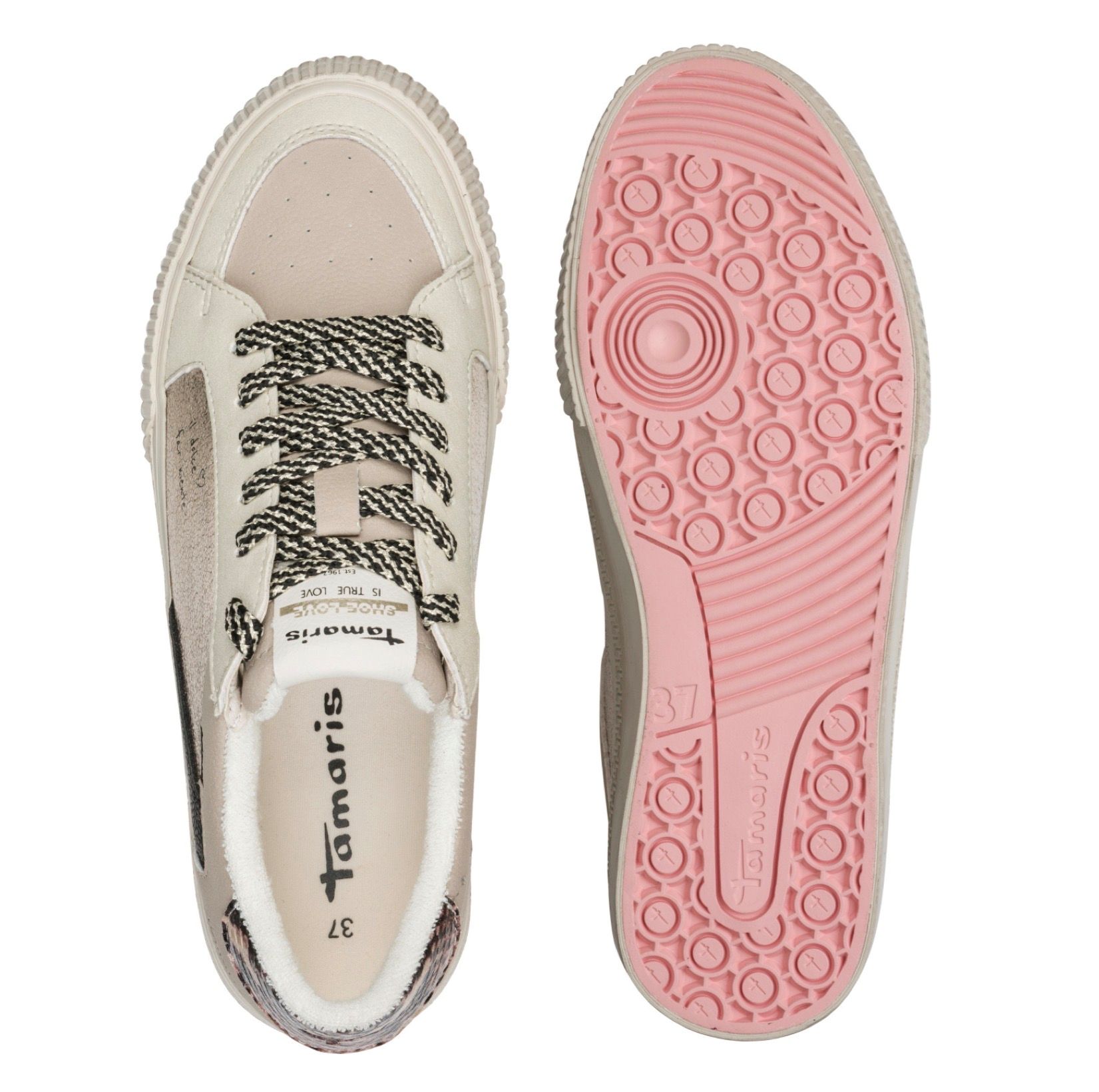 Tamaris sneaker taupe, 1-23789-46 341 taupe
