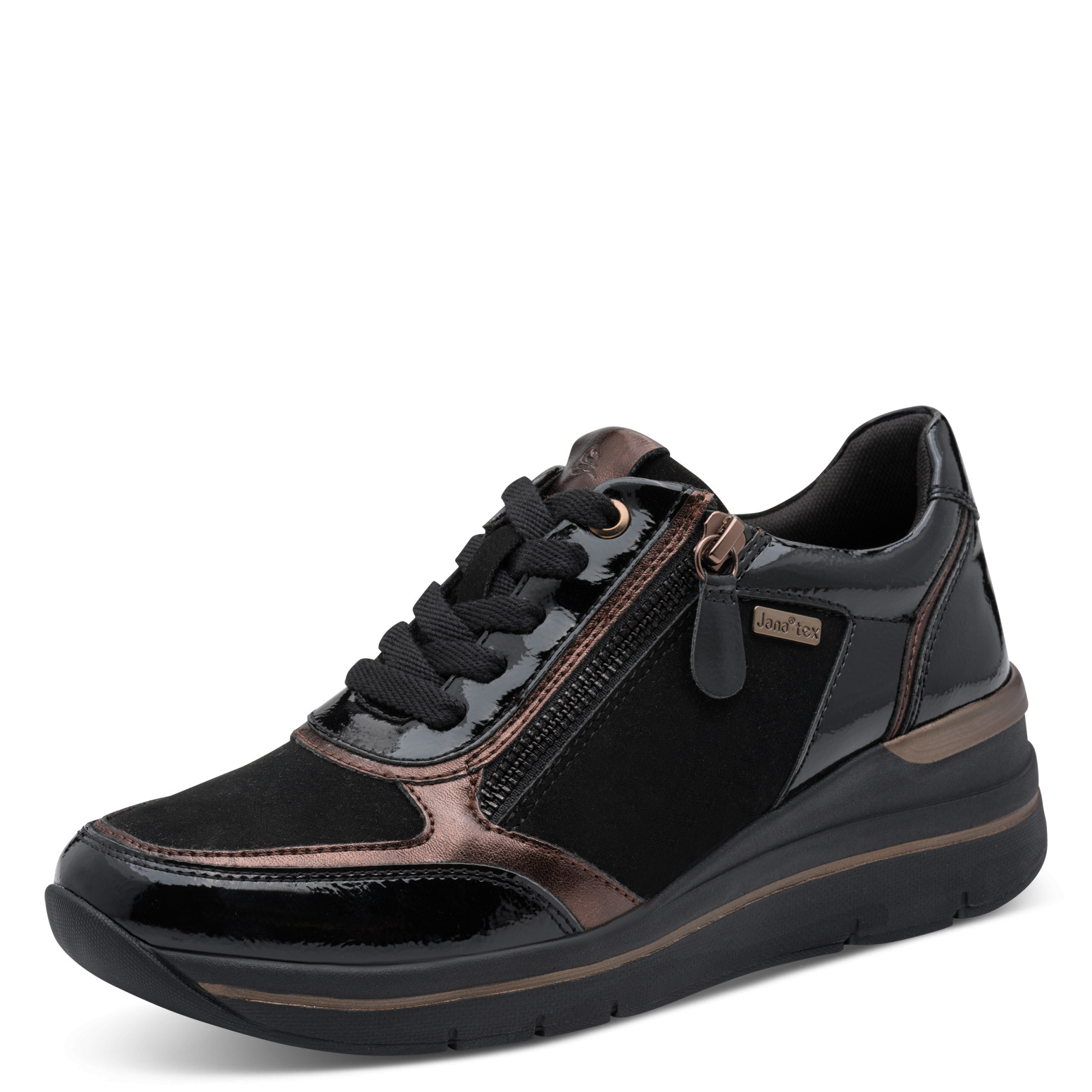 Jana Tex fekete sneaker, 8-23789-47 001 blk