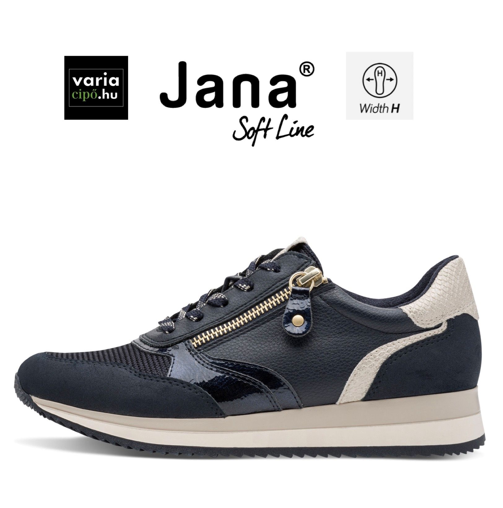 Jana sportcipő sötétkék, 8-23774-43 805 navy