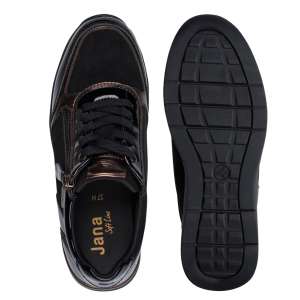 JANA TEX fekete sneaker