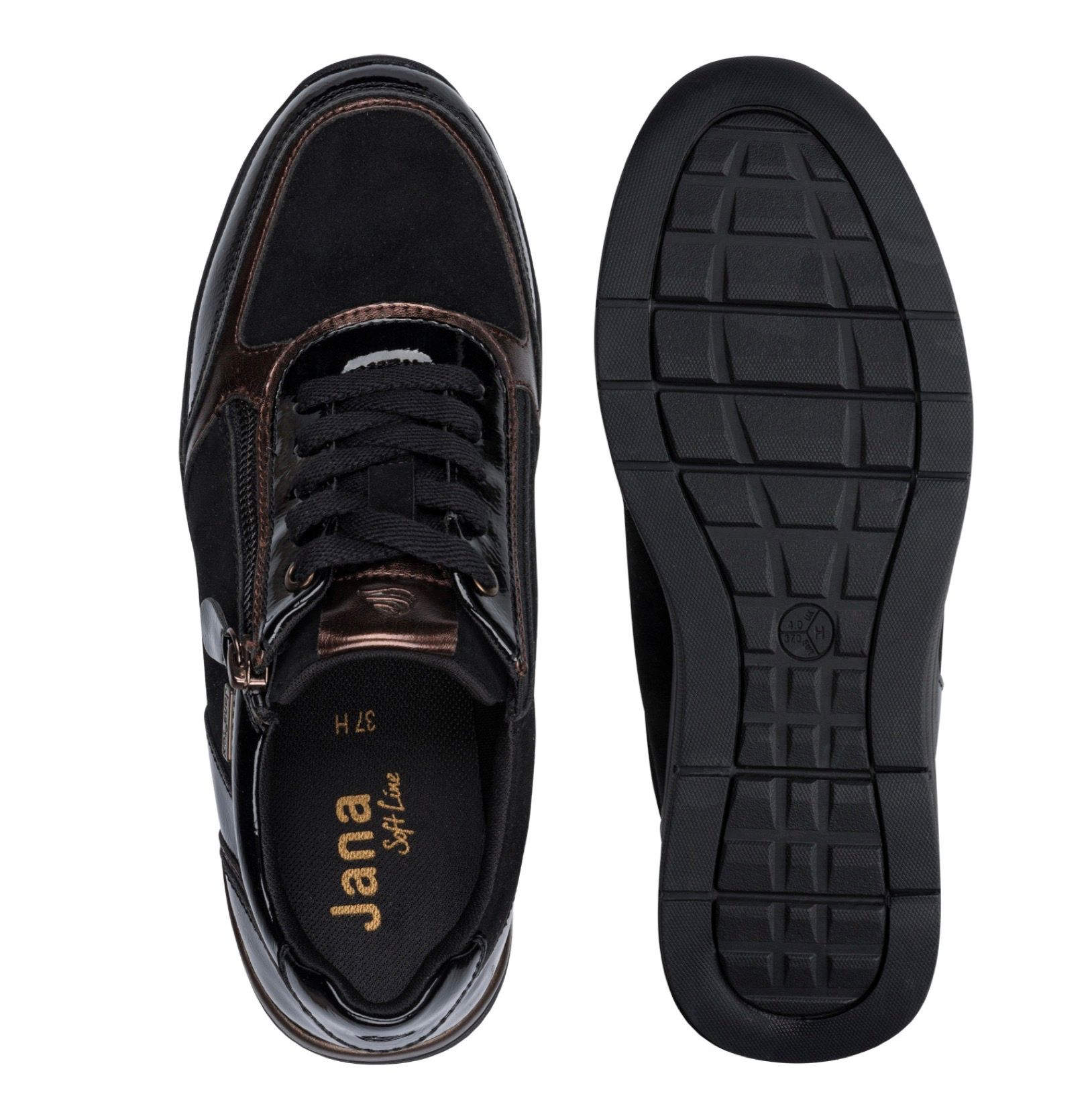 Jana Tex fekete sneaker, 8-23789-47 001 blk