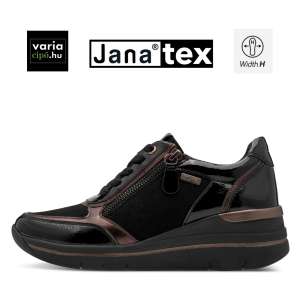 JANA TEX fekete sneaker