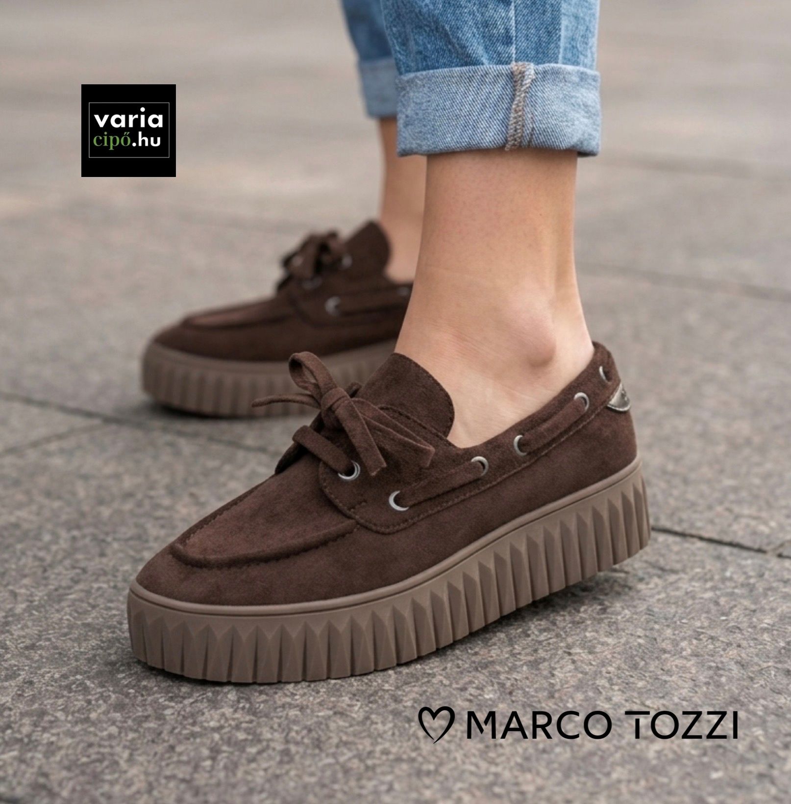 Marco Tozzi platformos mokaszin, 2-23770-47 304 mocca
