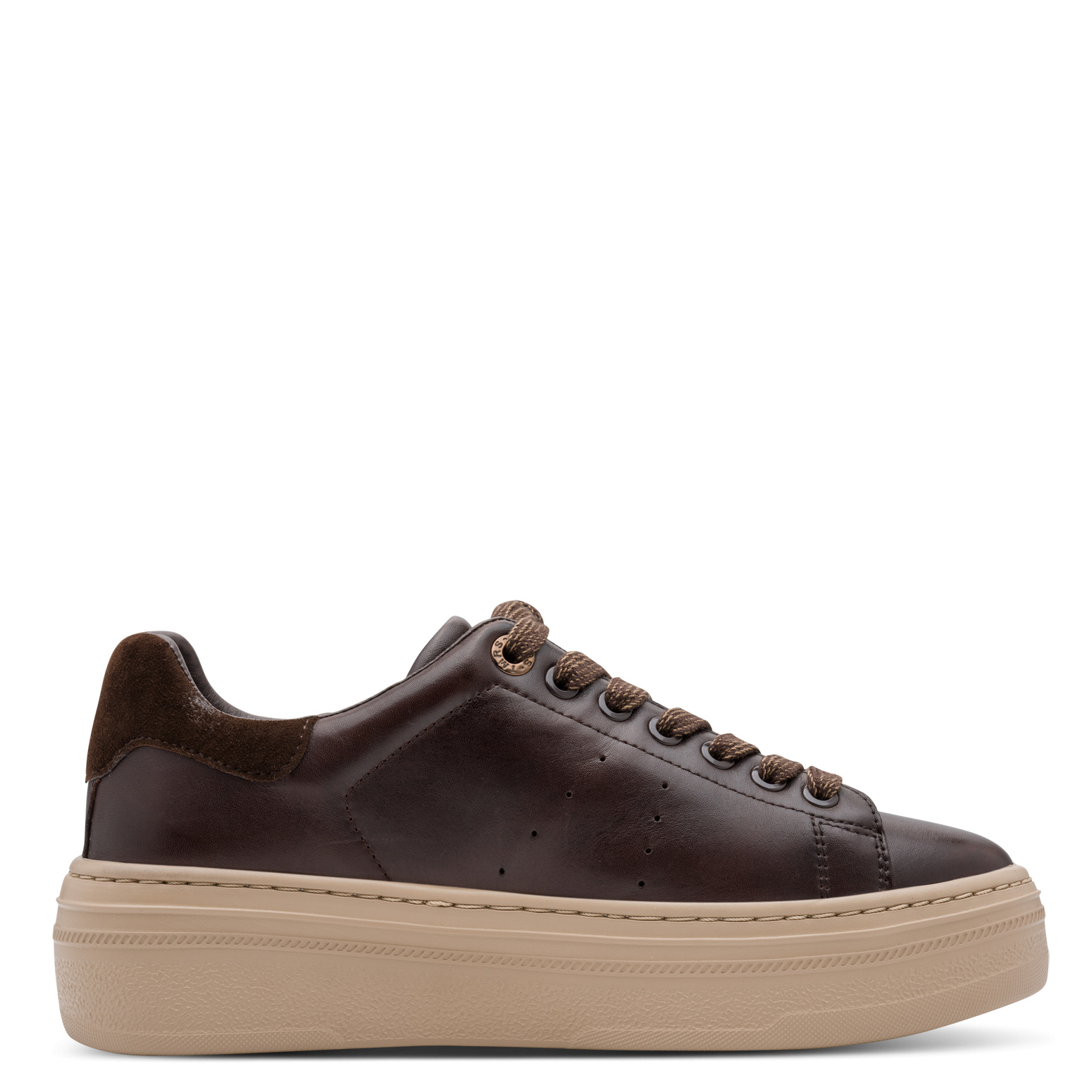 TAMARIS barna bőr sneaker - Image 4