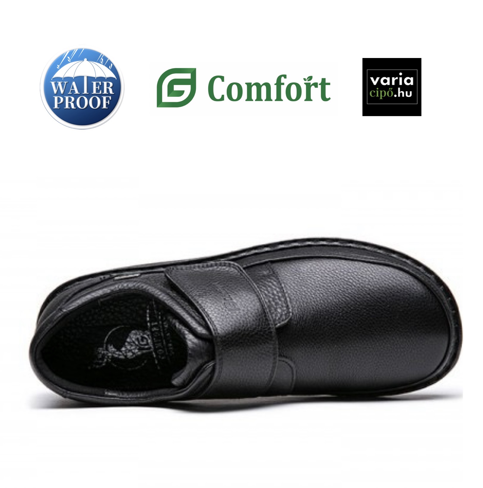 Tépőzáras G-Comfort vízálló cipő, P-3708S black