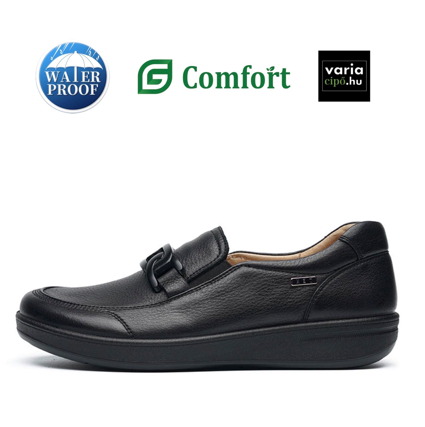 G-Comfort kényelmi félcipő fekete, P-6503S black