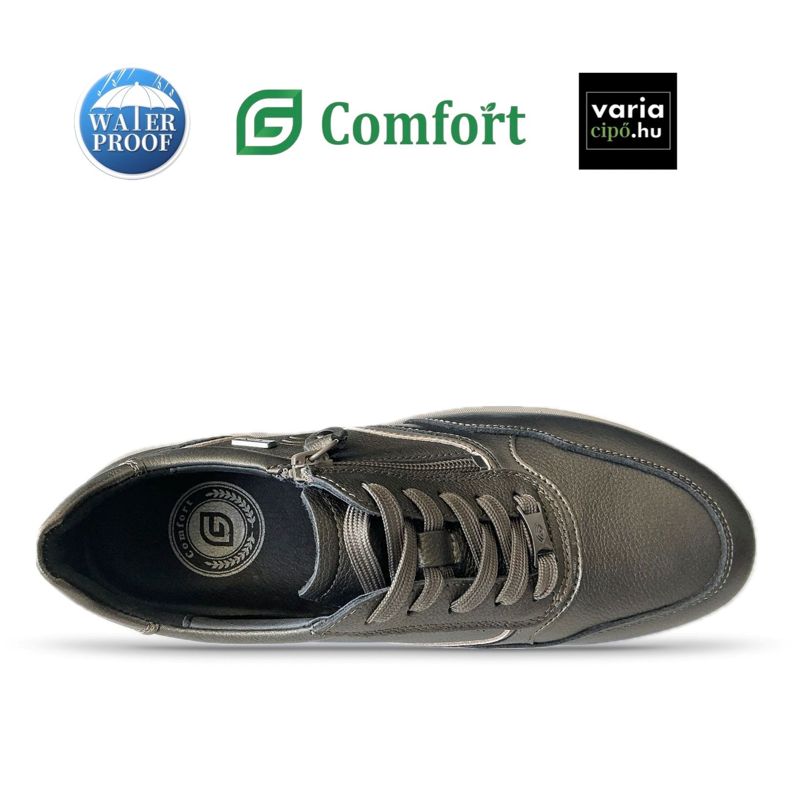 G-Comfort vízálló sneaker, R-5189-1z zinn
