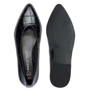 MARCO TOZZI fekete slip-on