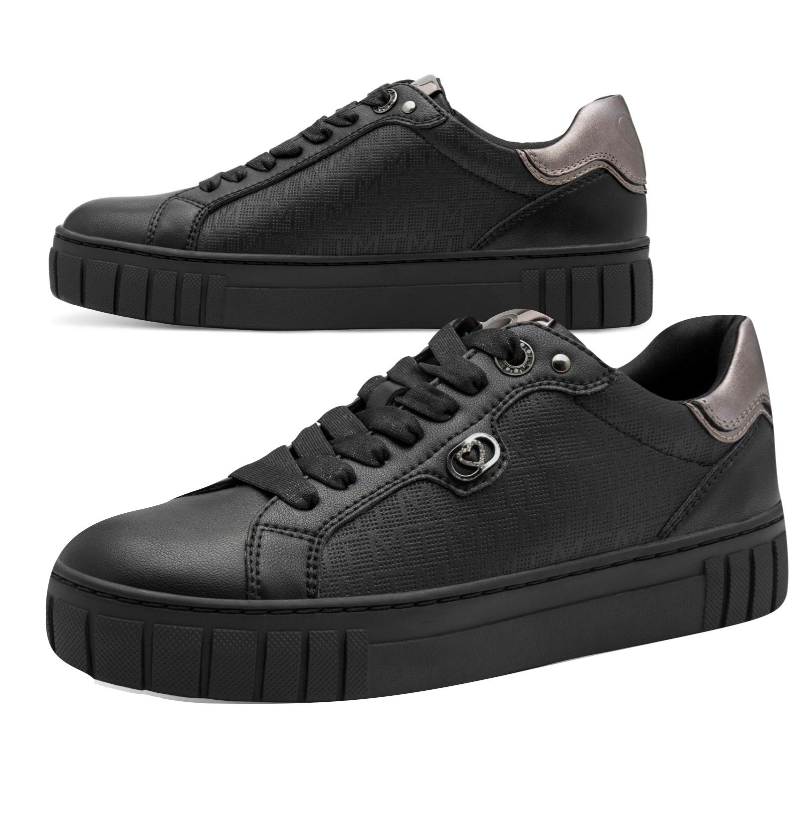 Fekete Marco Tozzi sneaker, 2-23727-45 098 black comb