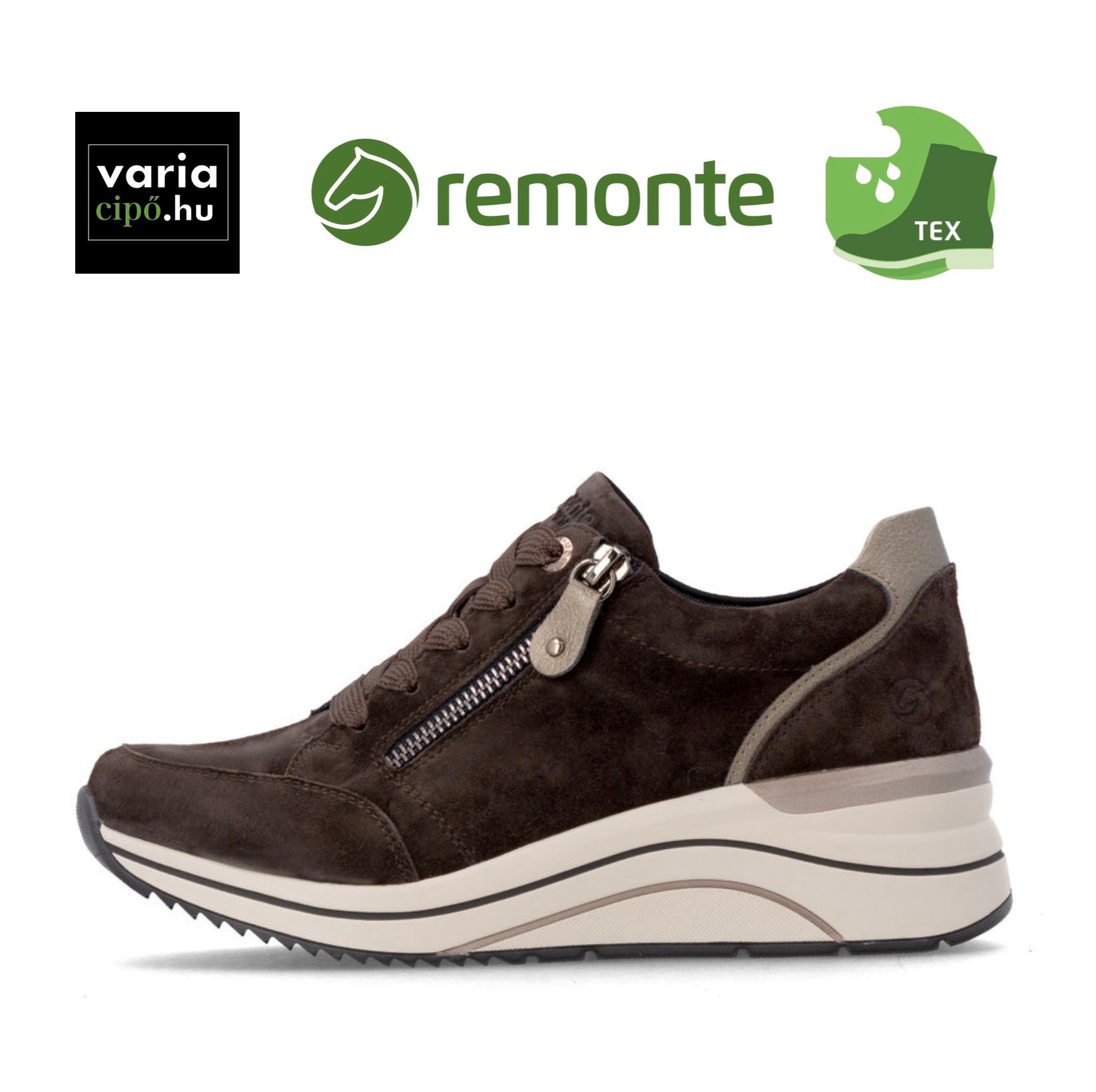 Barna Remonte sneaker, D0T03-25 brown