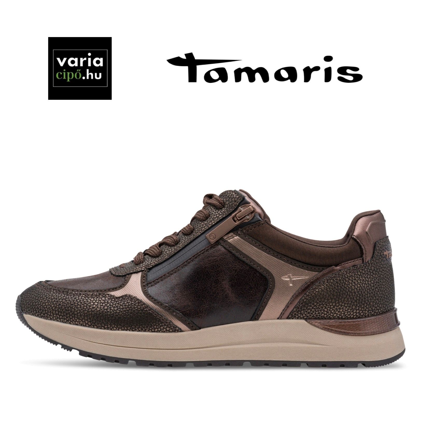 Tamaris sportcipő mocca, 1-23734-47 303 mocca comb