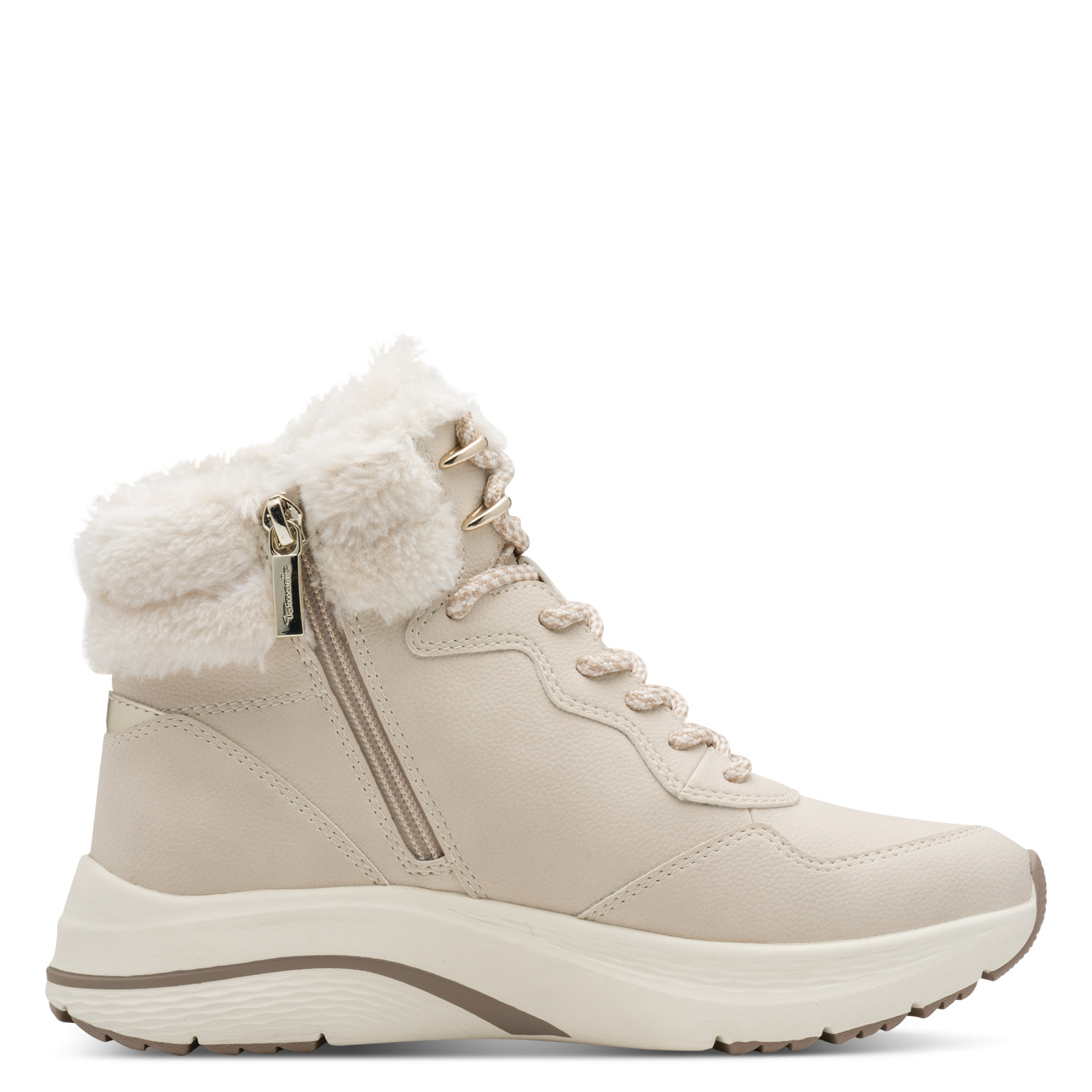 Tamaris bundás bakancs ivory, 1-26278-45 418 ivory