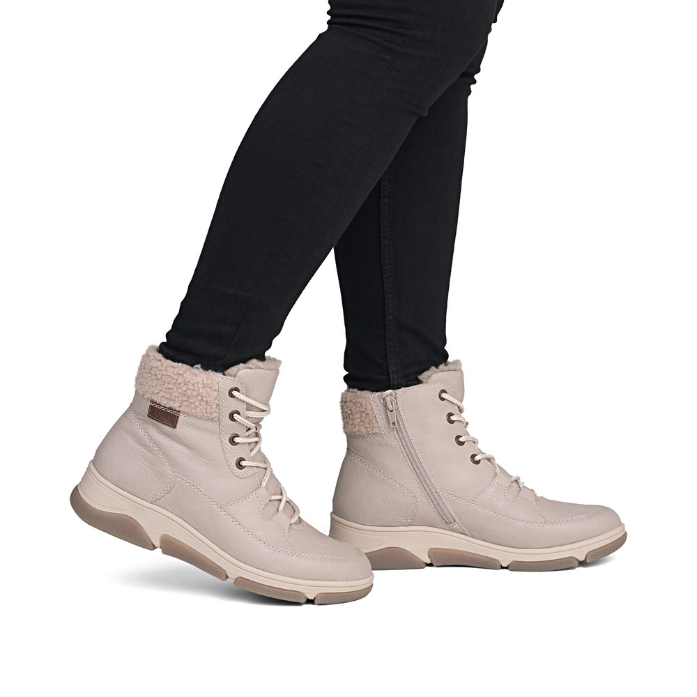 Rieker világos bakancs, L5603-60 beige
