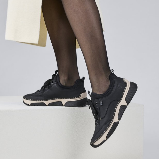 Rieker tex női félcipő, 45976-00 black