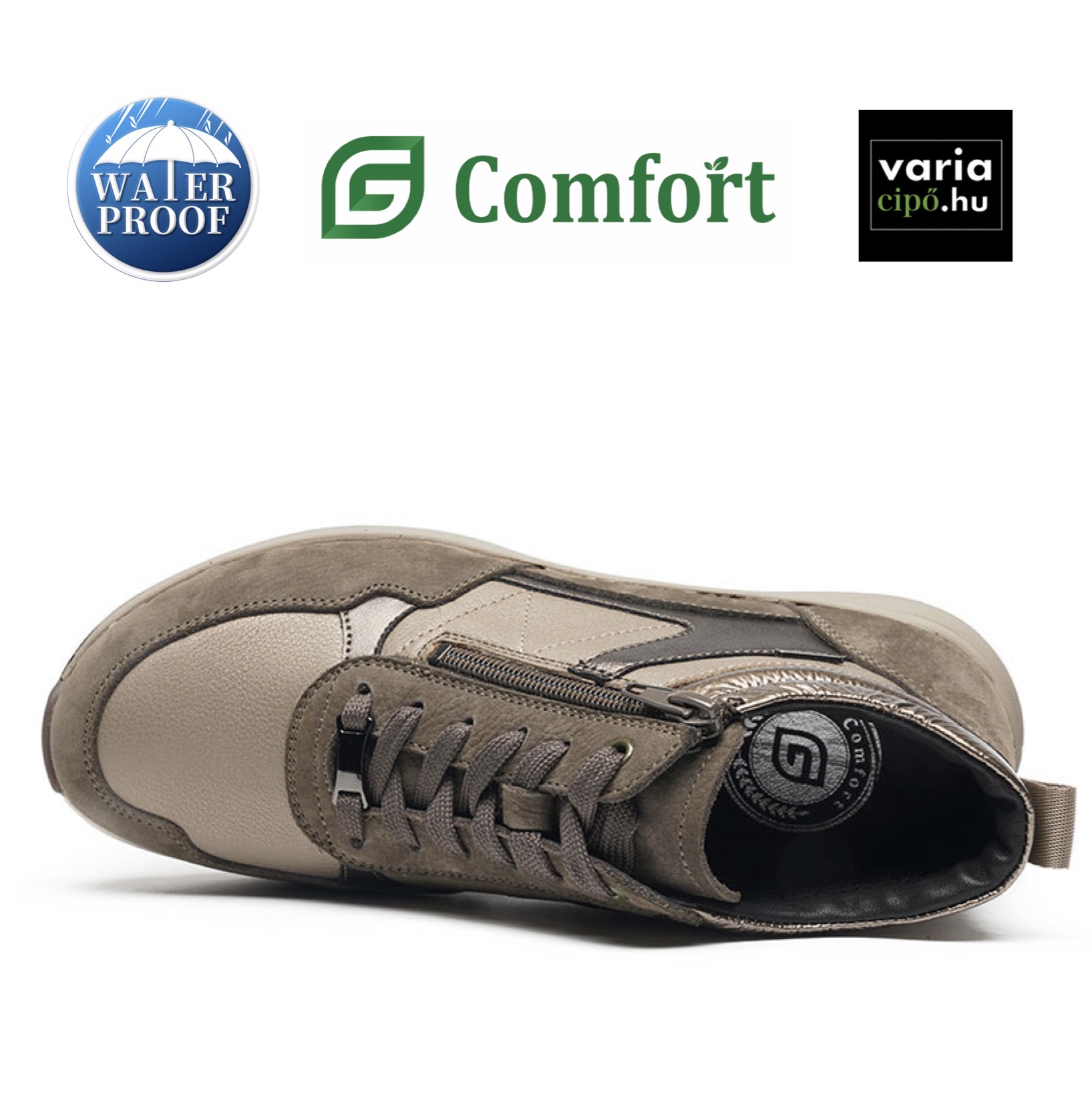 G-Comfort vízálló bokacipő, R-5189-5TC taupe