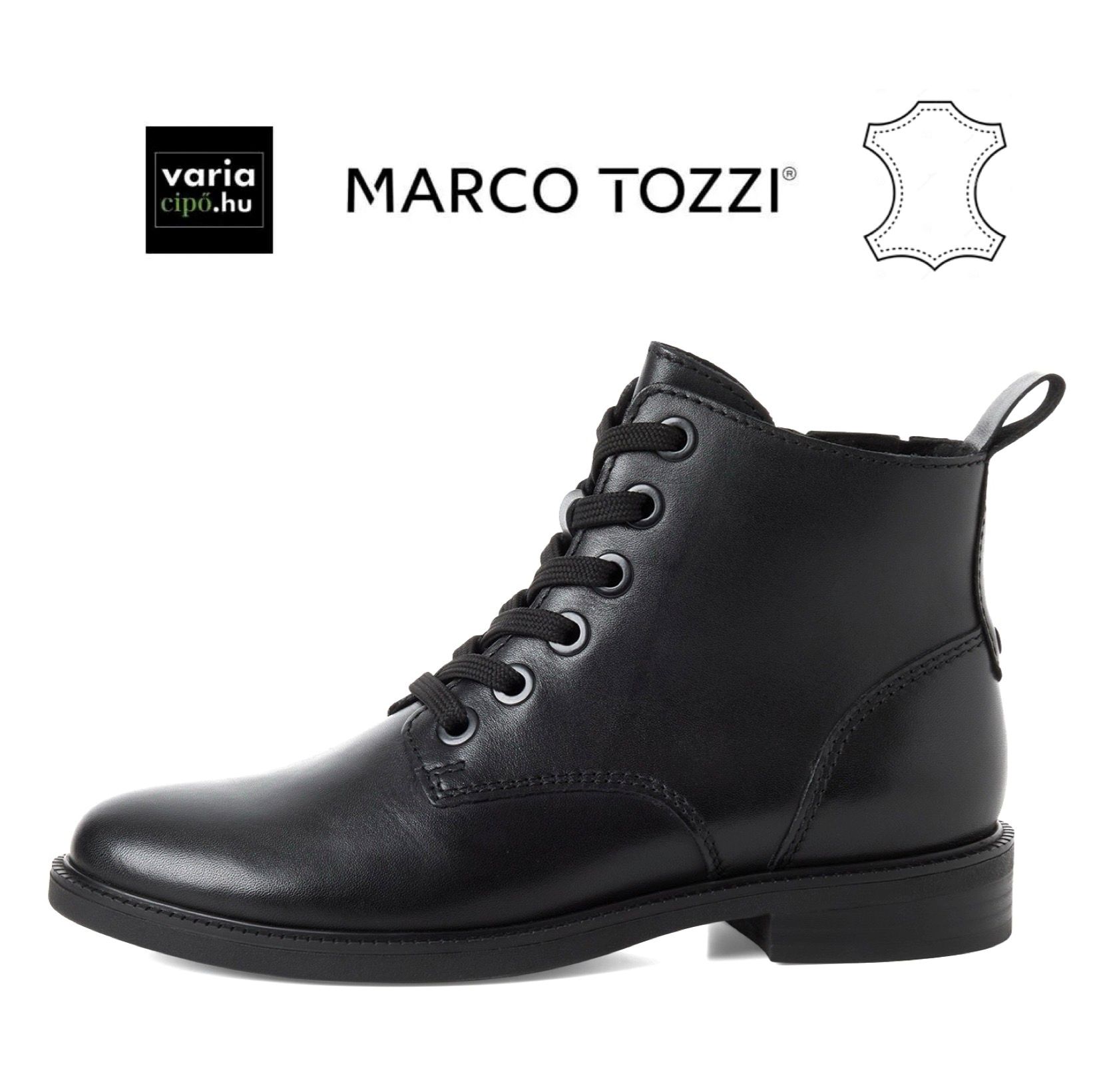 Marco Tozzi fekete bakancs, 2-25101-45 001 black