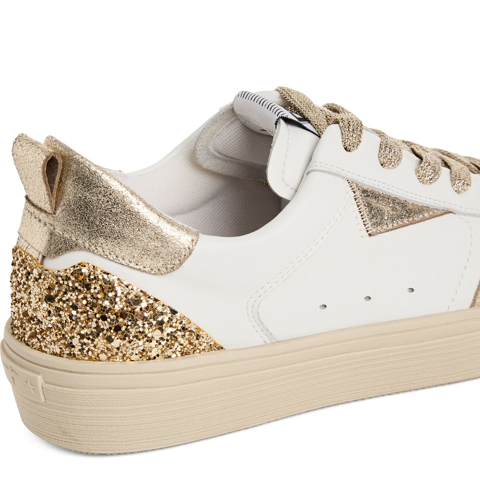 Tamaris sneaker fehér arany, 1-74235-46 973 lt gold comb