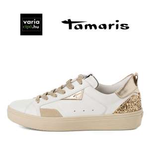 TAMARIS sneaker fehér arany