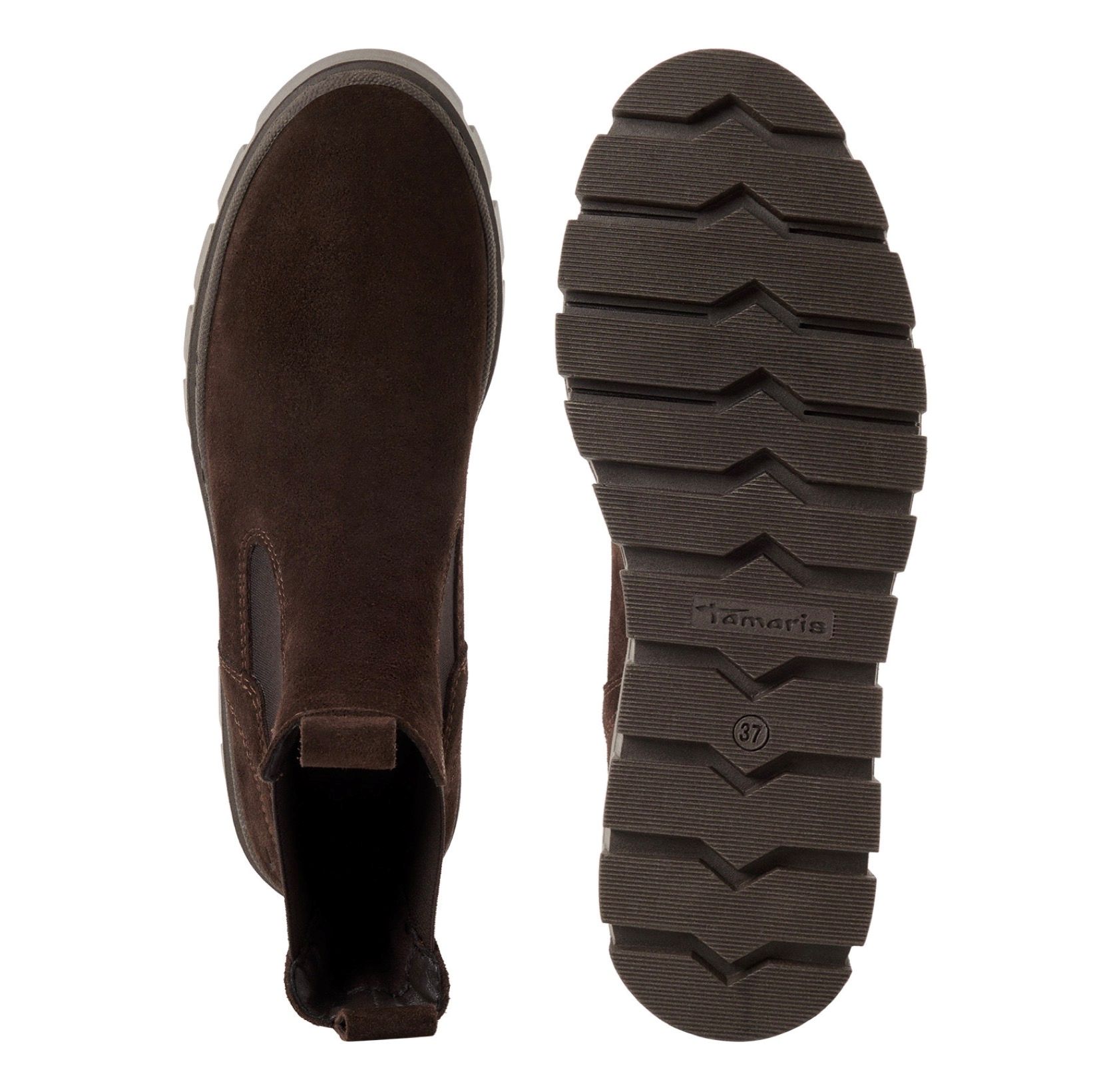 Tamaris platformos barna bokacsizma, 1-25489-45 304 mocca