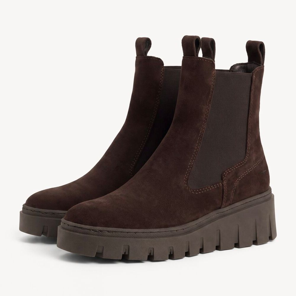 Tamaris platformos barna bokacsizma, 1-25489-45 304 mocca